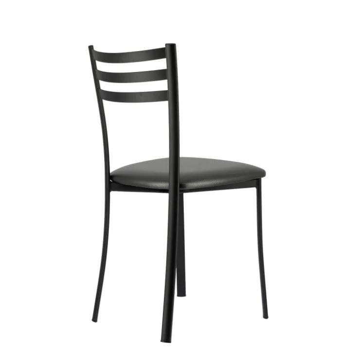 Chaise De Cuisine*Ace 1320 Chaise de cuisine en métal avec assise en simili rembourrée