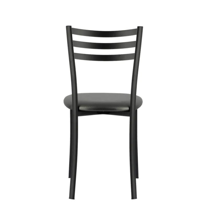 Chaise De Cuisine*Ace 1320 Chaise de cuisine en métal avec assise en simili rembourrée