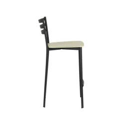 Tabouret Hauteur Sur-mesure|Tabouret Snack (assise +/- 65 Cm)*Ace 1329 Tabouret de cuisine en métal et assise bois hauteur snack