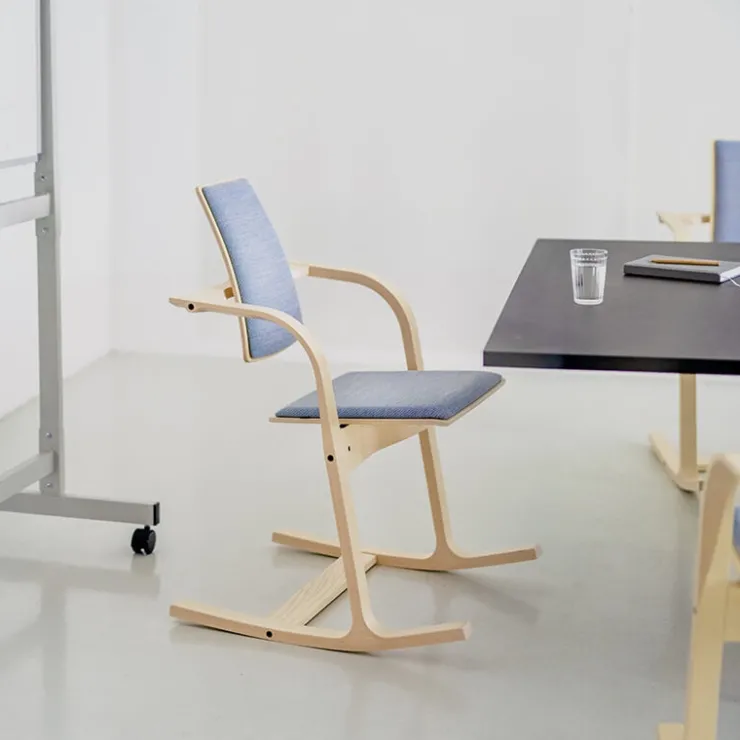 Varier Chaise De Bureau|Chaise Salon*Actulum ® Fauteuil de bureau ergonomique à bascule en tissu et bois
