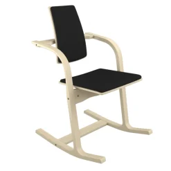 Varier Chaise De Bureau|Chaise Salon*Actulum ® Fauteuil de bureau ergonomique à bascule en tissu et bois