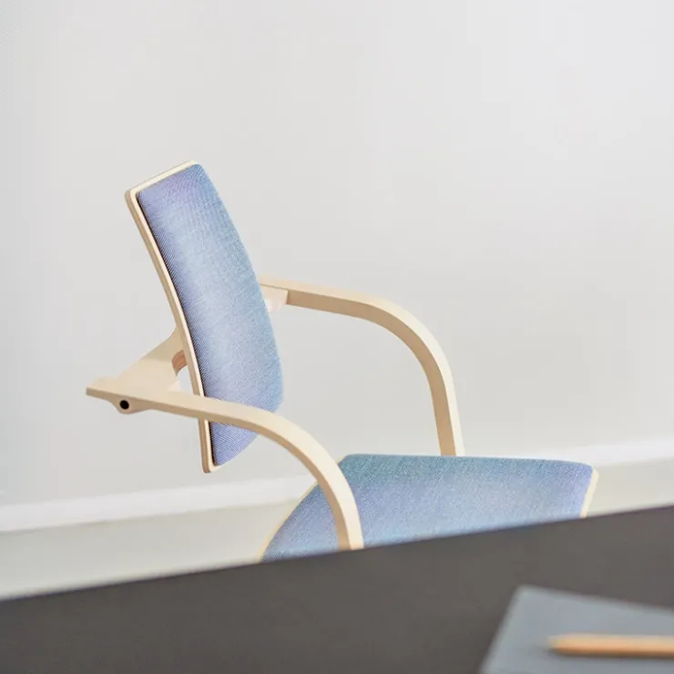 Varier Chaise De Bureau|Chaise Salon*Actulum ® Fauteuil de bureau ergonomique à bascule en tissu et bois