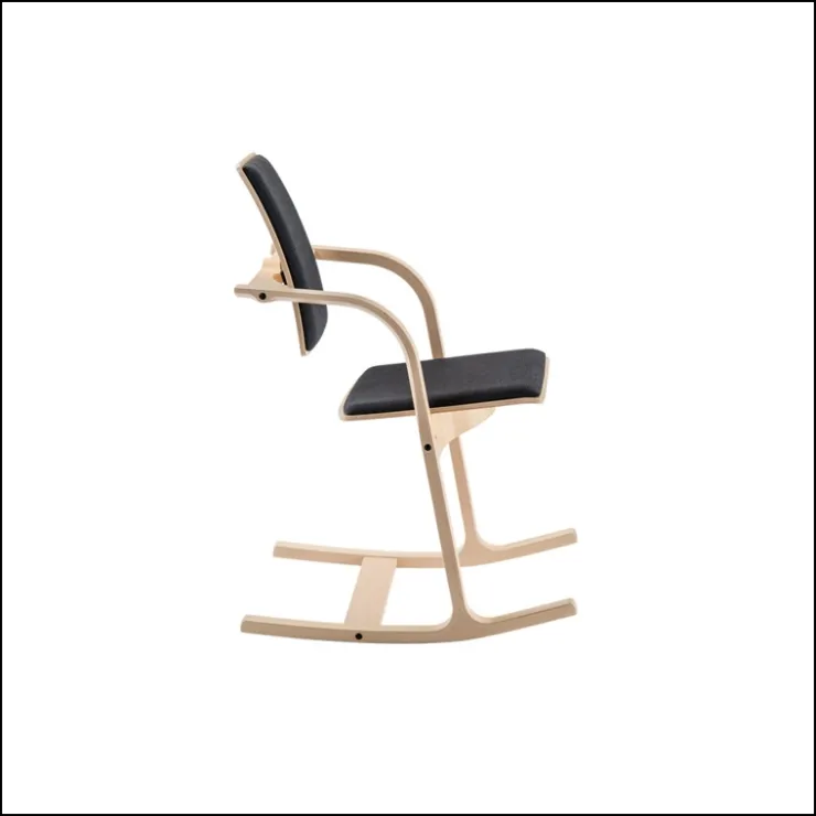 Varier Chaise De Bureau|Chaise Salon*Actulum ® Fauteuil de bureau ergonomique à bascule en tissu et bois