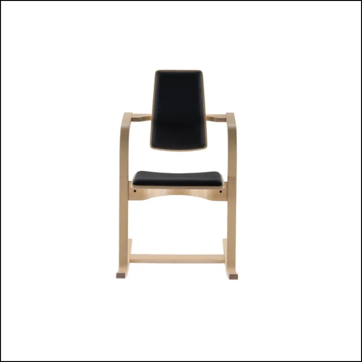 Varier Chaise De Bureau|Chaise Salon*Actulum ® Fauteuil de bureau ergonomique à bascule en tissu et bois