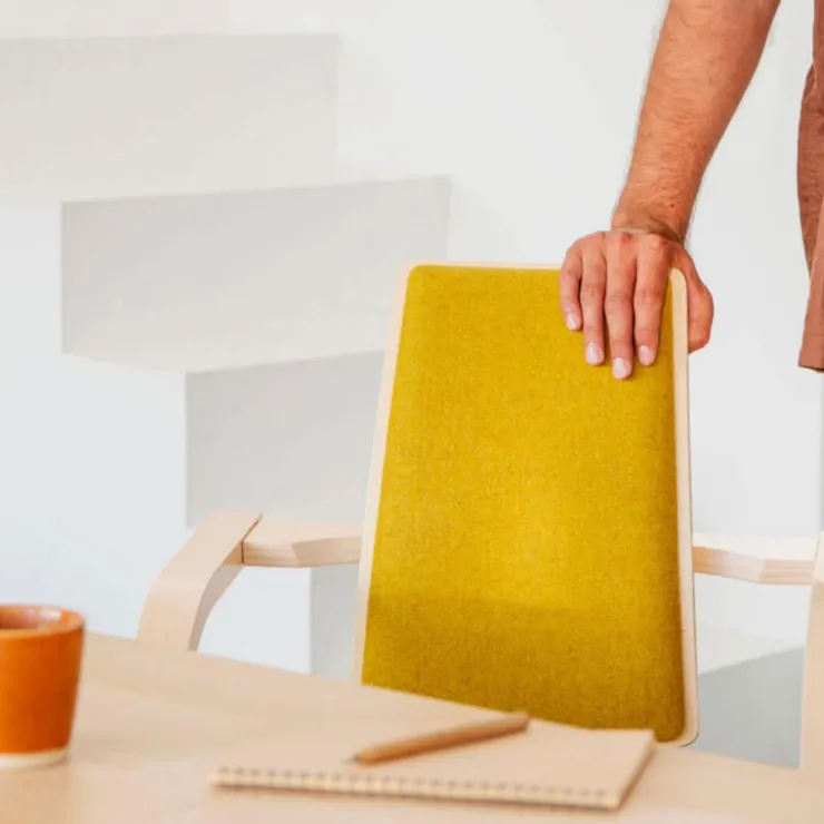 Varier Chaise De Bureau|Chaise Salon*Actulum ® Fauteuil de bureau ergonomique à bascule en tissu et bois