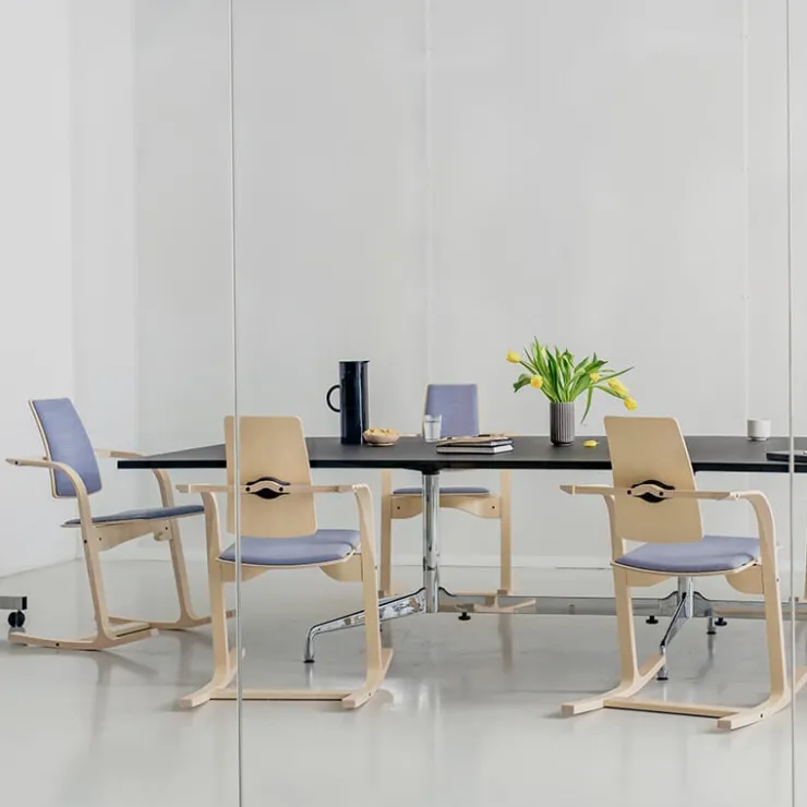 Varier Chaise De Bureau|Chaise Salon*Actulum ® Fauteuil de bureau ergonomique à bascule en tissu et bois