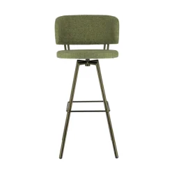 Perfecta Tabouret De Bar (assise +/- 80 Cm)*Adagio Tabouret de bar moderne pivotant en tissu et pieds métal