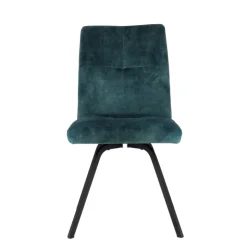 Chaise De Salle à Manger*Adèle Chaise confortable moderne en tissu avec pieds en métal