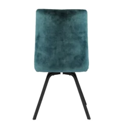 Chaise De Salle à Manger*Adèle Chaise confortable moderne en tissu avec pieds en métal