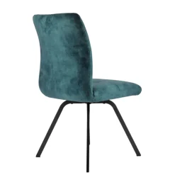 Chaise De Salle à Manger*Adèle Chaise confortable moderne en tissu avec pieds en métal