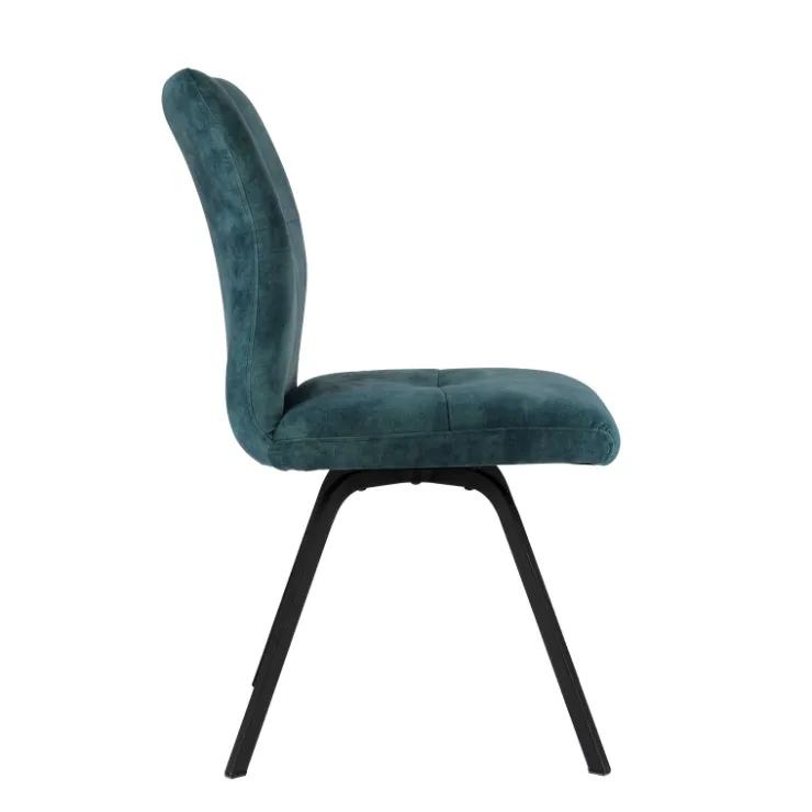 Chaise De Salle à Manger*Adèle Chaise confortable moderne en tissu avec pieds en métal