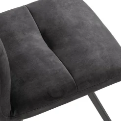 Chaise De Salle à Manger|Chaise De Bureau*Adèle Chaise en tissu pivotante confortable avec pieds en métal