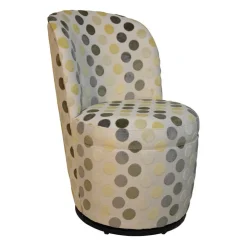 Paget Chaise De Salle à Manger|Chaise De Bureau*Adèle Chauffeuse pivotante moderne avec tissu à motifs fabriquée en France