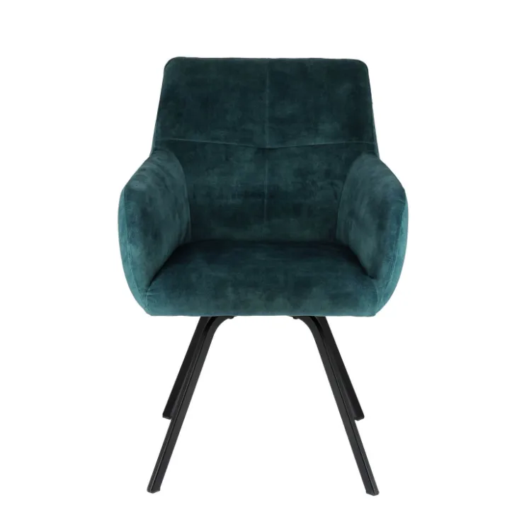 Chaise De Salle à Manger|Chaise De Bureau*Adrien Fauteuil confortable en tissu avec pieds en métal