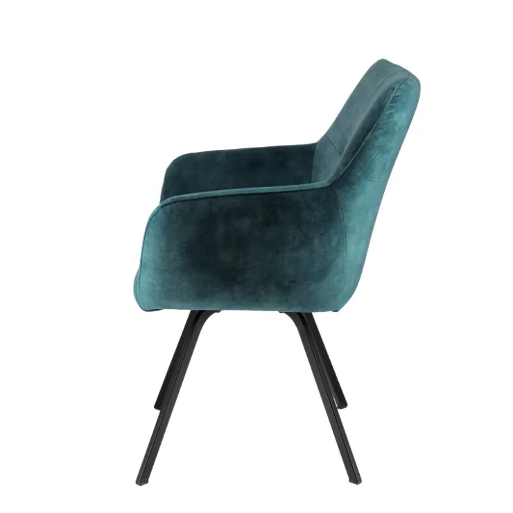 Chaise De Salle à Manger|Chaise De Bureau*Adrien Fauteuil confortable en tissu avec pieds en métal