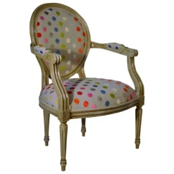 Paget Fauteuil De Salon*Adrien Fauteuil Louis XVI médaillon revisité fabrication française