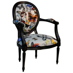 Paget Fauteuil De Salon*Adrien Fauteuil Louis XVI médaillon revisité fabrication française