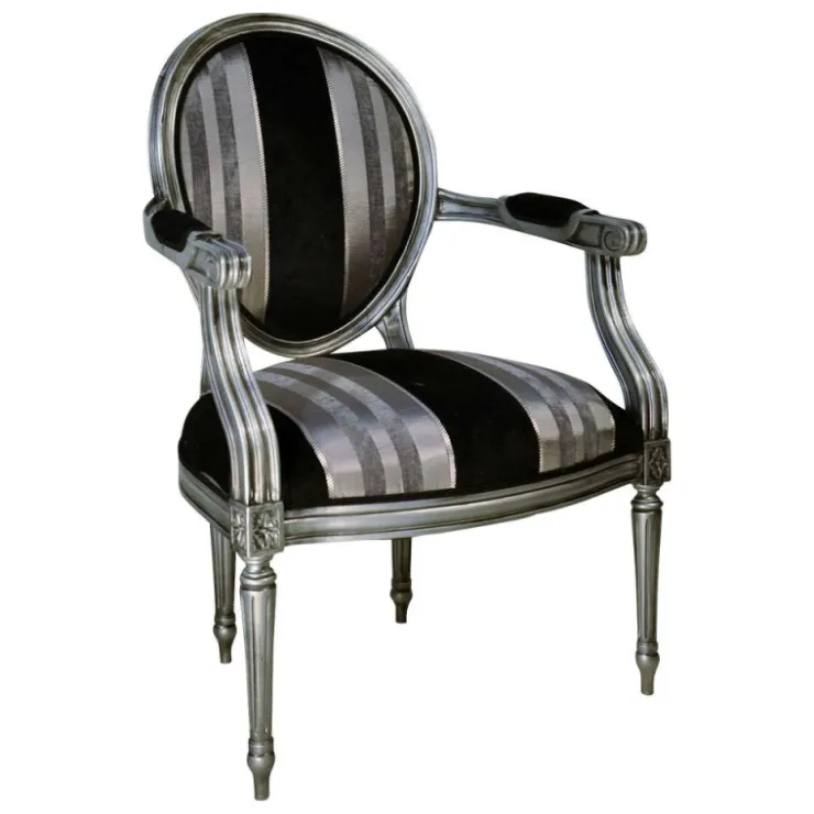 Paget Fauteuil De Salon*Adrien Fauteuil Louis XVI médaillon revisité fabrication française