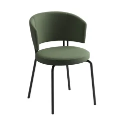 Perfecta Chaise Salon|Chaise De Salle à Manger*Aero Chaise tendance belge en tissu pieds métal