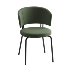 Perfecta Chaise Salon|Chaise De Salle à Manger*Aero Chaise tendance belge en tissu pieds métal