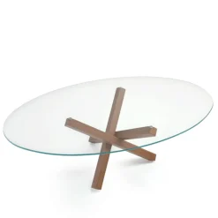 Sovet Italia Table De Salle à Manger*Aikido Sovet® Table de salle à manger ovale design en verre