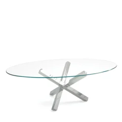 Sovet Italia Table De Salle à Manger*Aikido Sovet® Table de salle à manger ovale design en verre