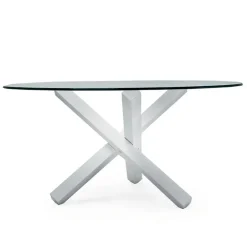 Sovet Italia Table De Salle à Manger*Aikido Sovet® Table en verre design ronde