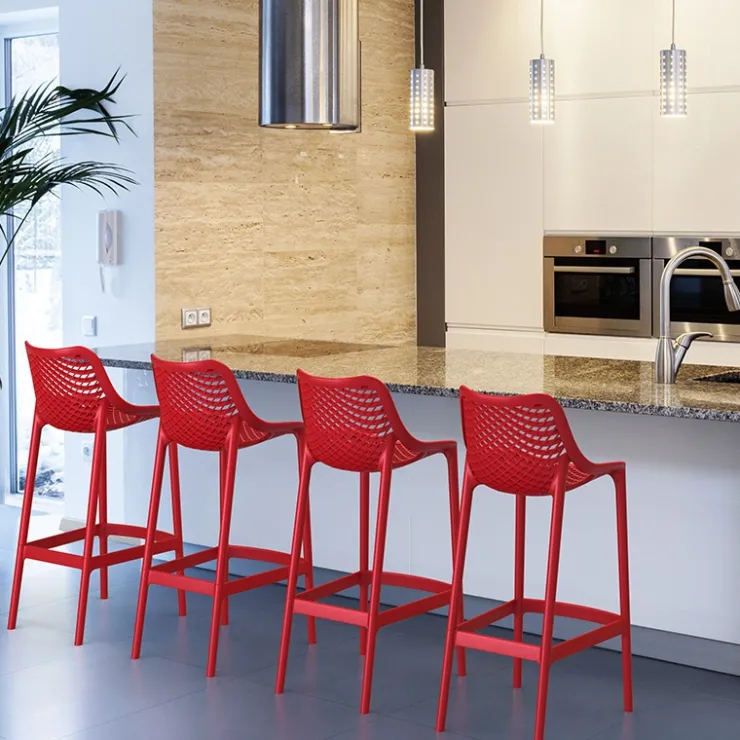 Tabouret Snack (assise +/- 65 Cm)|Tabouret De Bar (assise +/- 80 Cm)*Air Tabouret moderne en polypropylène