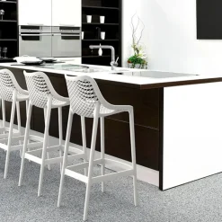Tabouret Snack (assise +/- 65 Cm)|Tabouret De Bar (assise +/- 80 Cm)*Air Tabouret moderne en polypropylène