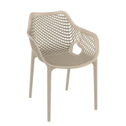 Chaise De Jardin|Fauteuil De Jardin*Air XL Fauteuil de jardin moderne ajouré en polypropylène