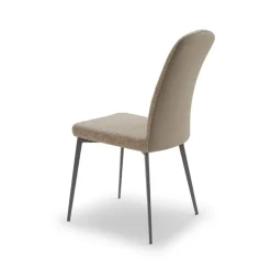 Europea Chaise De Salle à Manger|Chaise Salon*Alba Chaise contemporaine bimatière avec pieds en métal