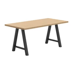 Perfecta Table De Cuisine|Table De Salle à Manger*Alegro Table snack rectangulaire en stratifié avec pieds en forme de tréteau