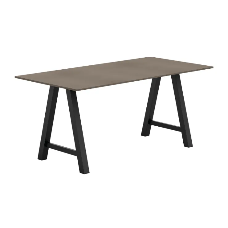 Perfecta Table De Cuisine|Table De Salle à Manger*Alegro Table snack rectangulaire en stratifié avec pieds en forme de tréteau