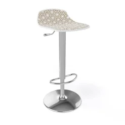 Tabouret Snack (assise +/- 65 Cm)|Tabouret De Bar (assise +/- 80 Cm)*Alhambra 97A / 97AV Tabouret italien sans dossier réglable en hauteur avec assise à motifs