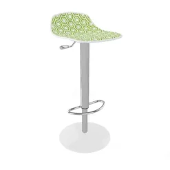 Tabouret Snack (assise +/- 65 Cm)|Tabouret De Bar (assise +/- 80 Cm)*Alhambra 97A / 97AV Tabouret italien sans dossier réglable en hauteur avec assise à motifs