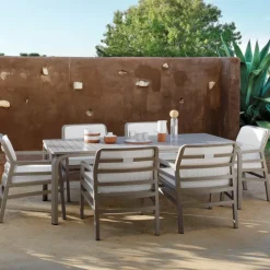Table De Jardin*Alloro Table de jardin extensible en polypropylène et aluminium