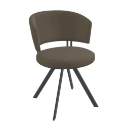 Perfecta Chaise De Cuisine|Chaise De Salle à Manger*Allure Chaise design confortable pivotante en simili avec pieds en métal