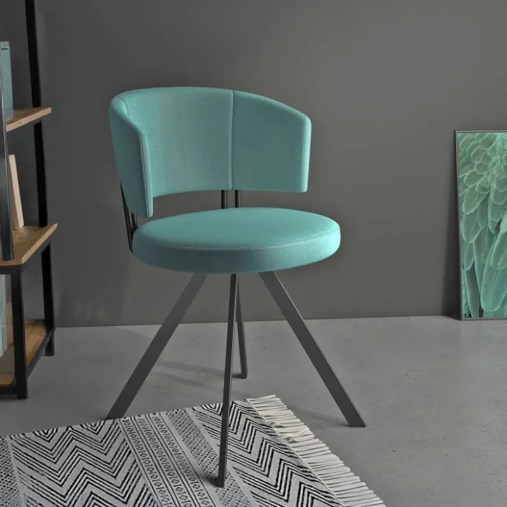 Perfecta Chaise De Salle à Manger|Chaise De Bureau*Allure Chaise moderne en tissu pivotante