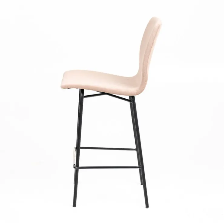 Sessio Tabouret Snack (assise +/- 65 Cm)|Tabouret De Bar (assise +/- 80 Cm)*Amelie Tabouret snack contemporain en tissu