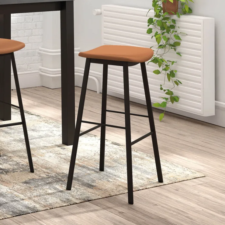 Perfecta Tabouret Snack (assise +/- 65 Cm)|Tabouret De Bar (assise +/- 80 Cm)*Ami Tabouret snack sans dossier simili fabrication belge
