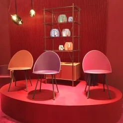 Airnova Chaise De Salle à Manger|Chaise Salon*Amika Chaise italienne vintage en croûte de cuir
