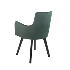 Sessio Chaise De Salle à Manger|Chaise Salon*Anders Fauteuil cocooning en tissu et pieds bois