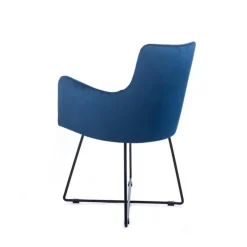 Sessio Chaise De Salle à Manger|Chaise Salon*Anders Fauteuil de salle à manger en tissu et pieds métal