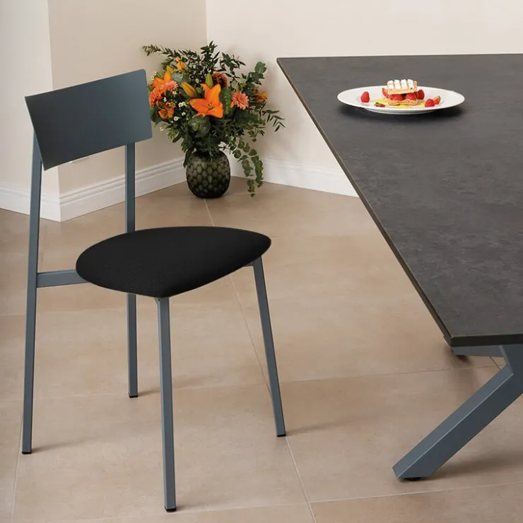 Carrier Chaise De Cuisine*Anémone ® Chaise de cuisine contemporaine en métal fabriquée en France