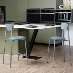 Carrier Tabouret Snack (assise +/- 65 Cm)|Tabouret De Bar (assise +/- 80 Cm)*Anémone ® Tabouret snack contemporain en métal de fabrication française