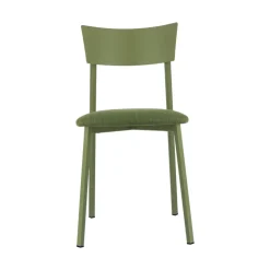 Carrier Chaise De Salle à Manger*Anémone ® Chaise française avec assise en tissu rembourrée et dossier métal