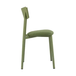 Carrier Chaise De Salle à Manger*Anémone ® Chaise française avec assise en tissu rembourrée et dossier métal