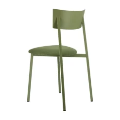 Carrier Chaise De Salle à Manger*Anémone ® Chaise française avec assise en tissu rembourrée et dossier métal