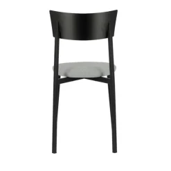 Carrier Chaise De Salle à Manger*Anémone ® Chaise française avec assise en tissu rembourrée et dossier métal