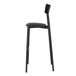 Carrier Tabouret De Bar (assise +/- 80 Cm)*Anémone ® Tabouret de bar français avec assise en tissu rembourrée et dossier métal